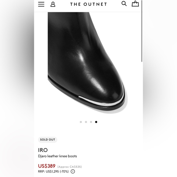 NWT - IRO -Djaro leather knee boots - NEW with tags - Picture 5 of 12